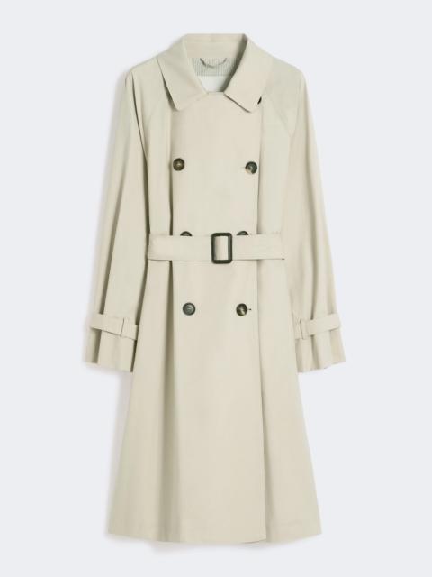 Max Mara CTRENCH Double-breasted water-repellent twill trench coat - NATURAL