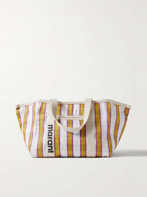 Isabel Marant Darwen Warden striped canvas tote