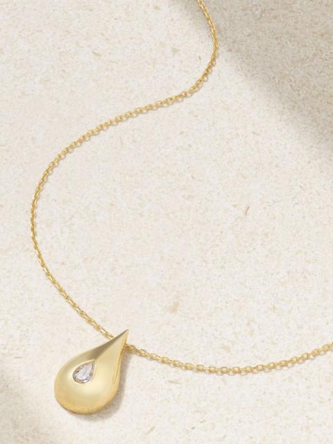 MATEO 14-karat gold diamond necklace