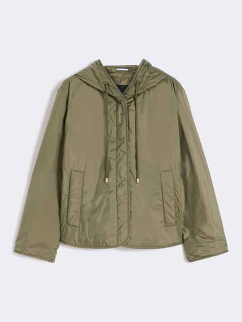 WEEKEND Max Mara AGRESTE Padded, hooded jacket in water-repellent canvas - MUD