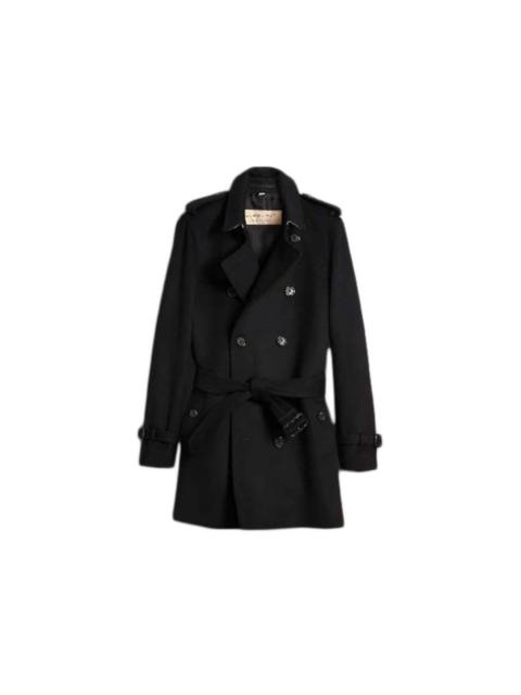 Burberry Burberry Wool Cashmere Trench Coat Black