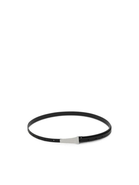 Rick Owens geometric-buckle leather belt