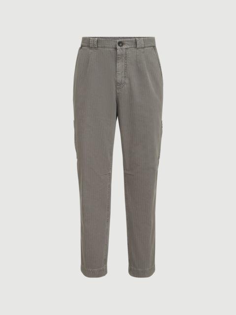Brunello Cucinelli Cotton chevron trousers with zipped pocket