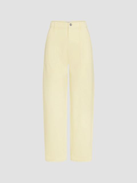 FRAME Women's The Bow Barrel-Leg Cargo Pants - Lemon