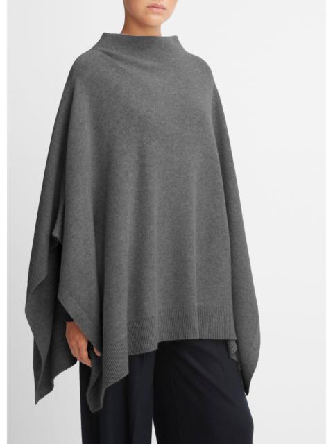 Vince Merino Wool-Cashmere Funnel-Neck Poncho
