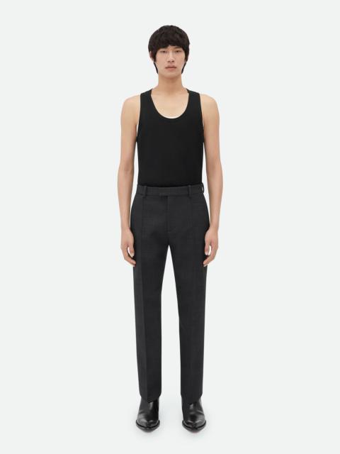 Bottega Veneta Curved Shape Wool Trousers