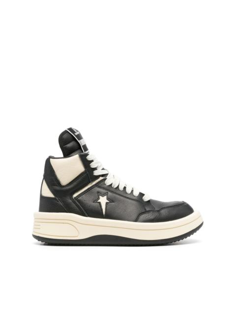 Rick Owens DRKSHDW x DRKSHDW Turbowpn leather sneakers