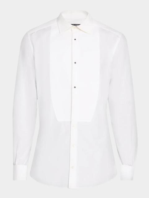 Dolce & Gabbana Men's Cotton Bib-Front Tuxedo Dress Shirt