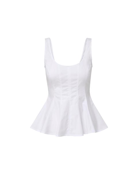 VERONICA BEARD CHARLIE PEPLUM TANK TOP