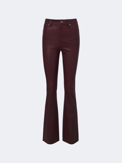 FRAME Leather bootcut pants