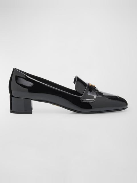 Vernice Patent Loafer Pumps