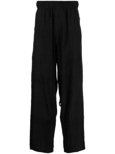 Julius mid-rise straight-leg trousers