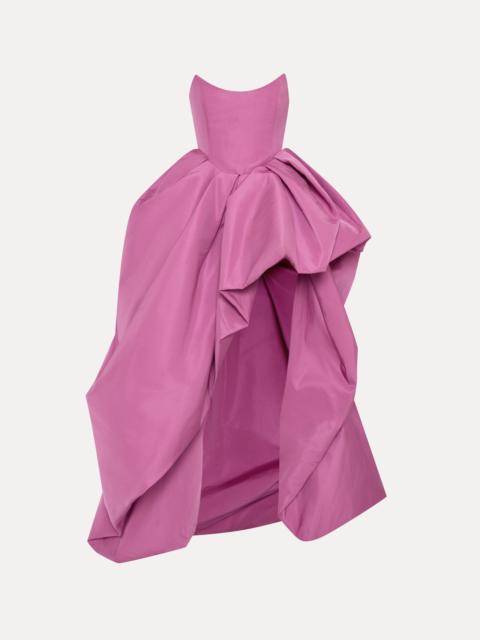 Oscar de la Renta DRAPED SKIRT FAILLE GOWN