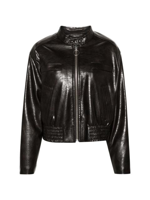 Talulla faux-leather biker jacket