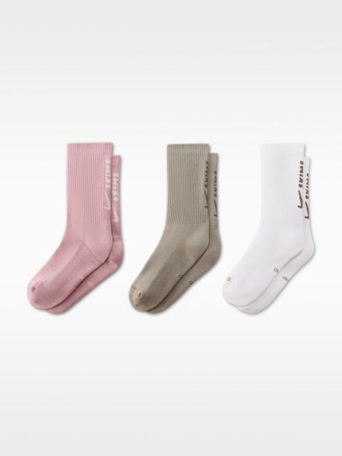 Nike NikeSKIMS Women's Dri-FIT Crew Socks (3 Pairs)