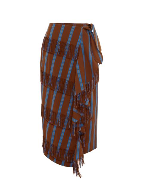 ALÉMAIS Noura Fringe Wrap Skirt
