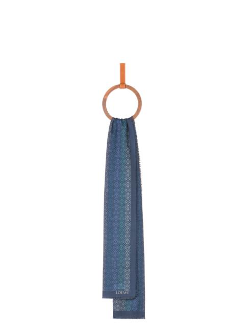 Loewe LOEWE Anagram scarf in wool and cashmere