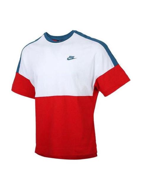 Nike Nike Casual Sports Round Neck Short Sleeve Red CJ4297-657