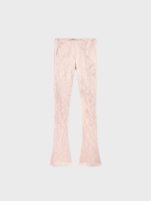Blumarine STRAIGHT LEG PANTS IN CRINKLED SATIN