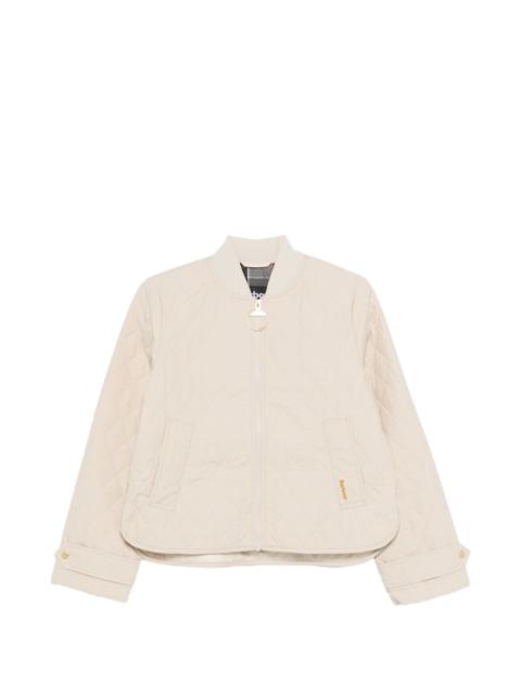 Barbour quilted zip-up jacket