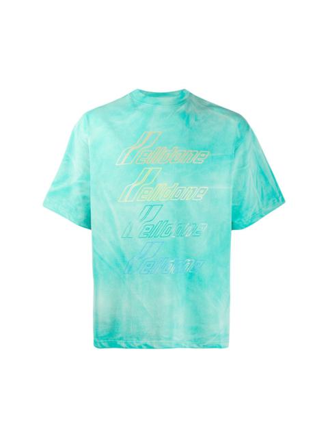 We11done tie-dye logo T-shirt
