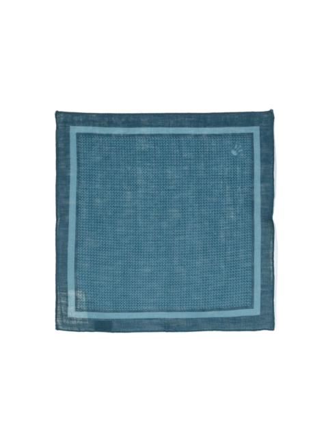 CORNELIANI graphic-print linen handkerchief