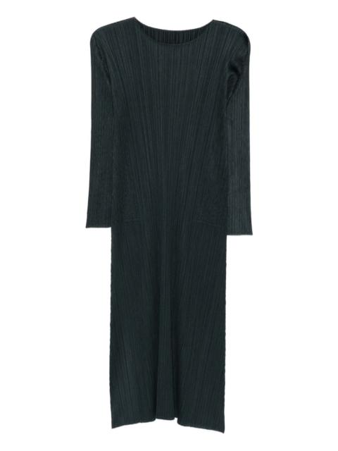 Pleats Please Issey Miyake pleated midi dress
