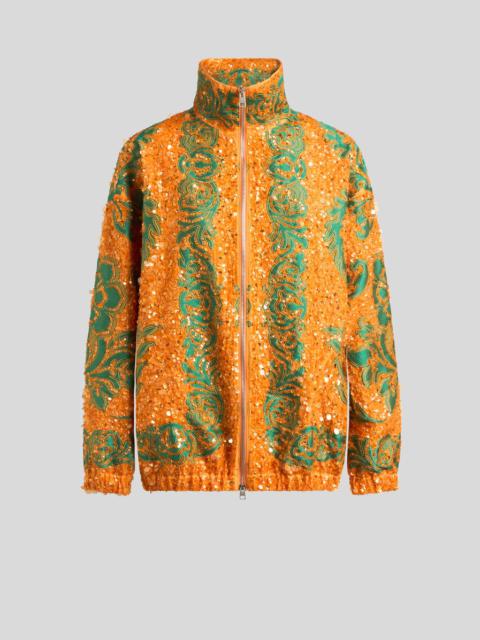 Etro BOMBER JACKET WITH ALL-OVER SEQUIN EMBROIDERY