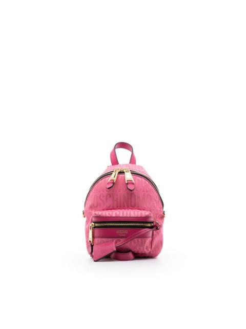 Moschino mini logo-print backpack