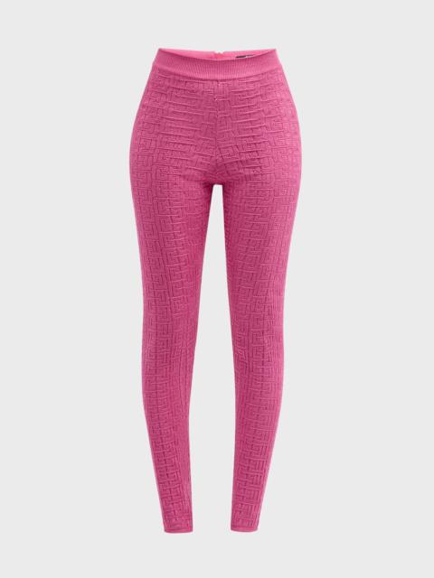 Monogram Knit Leggings