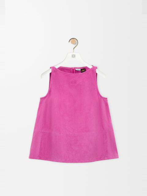 Loewe Top in suede goatskin