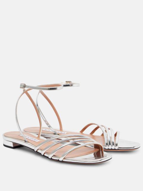 AQUAZZURA Latour faux leather sandals