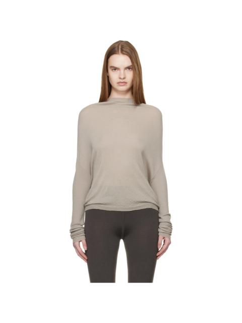 Rick Owens Off-White Temple Crater Knit Sweater