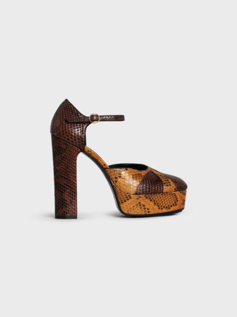 CELINE CELINE MELODY MARY JANE PUMP  IN  PYTHON