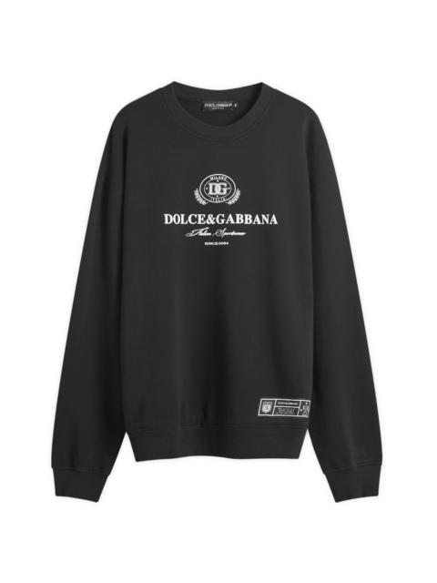 Dolce & Gabbana Dolce & Gabbana College Logo Crew Neck Sweatshirt