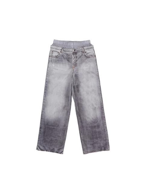 Acne Studios Acne Studios 'Printed Tromp L'oeil Trousers' (Grey)