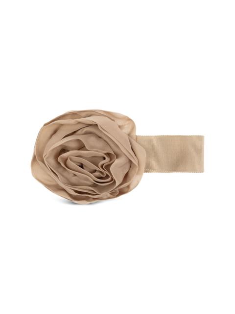 Blumarine rose-appliquÃ© choker necklace