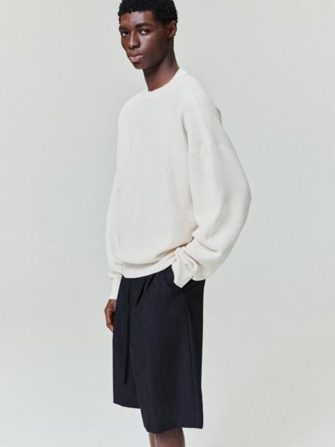 Fear of God Double Knit Sport Mesh Wool Crewneck Sweater