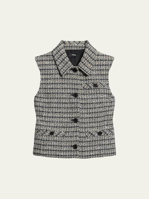 Theory Tailored Stripe Vest