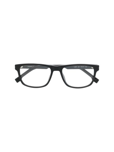 LACOSTE logo-detail square-frame glasses