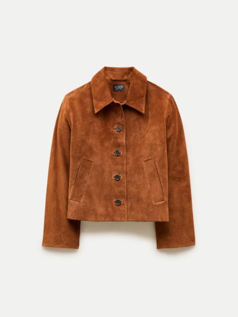 J.CREW Cropped Barn Jacket™ in suede