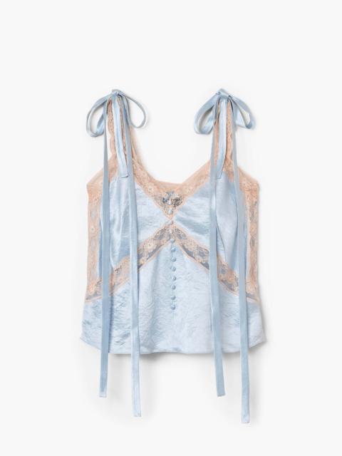 Marc Jacobs SATIN LACE SLIP TOP