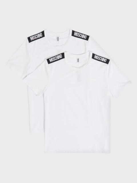 Moschino Men's T-Shirt with Shoulder Taping