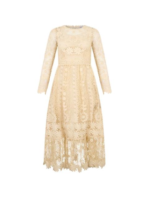 Valentino lace midi dress
