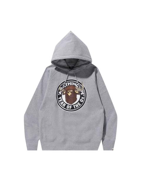 BAPE Year Of The Ox Pullover Hoodie 'Grey'