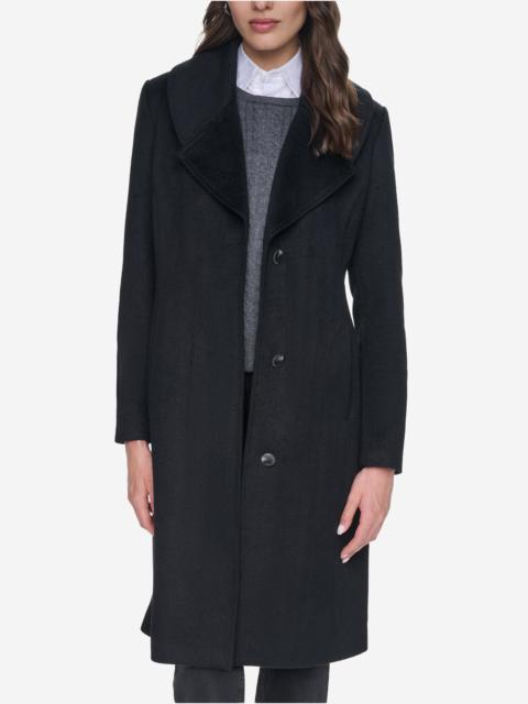 COLE HAAN Women's Large Collar Wool Coat