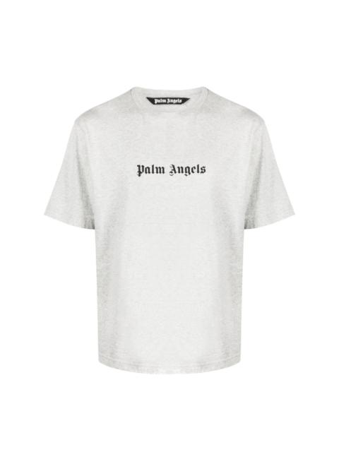 Men's Jersey T-shirt With Logo Embroidery by Palm Angels