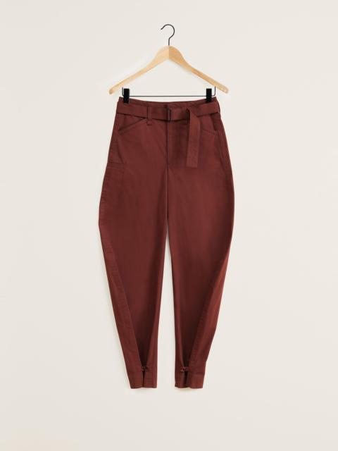 Lemaire BELTED TAPERED PANTS