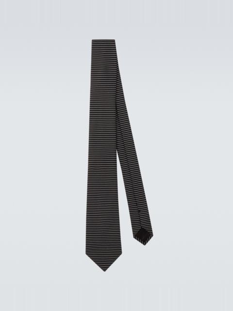 GIORGIO ARMANI Striped silk tie