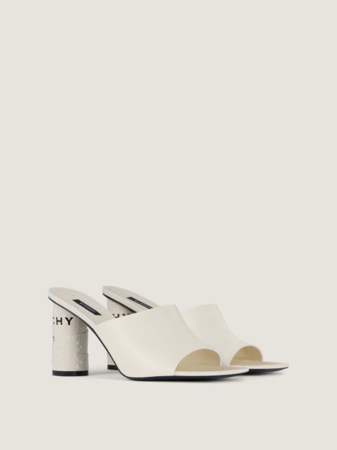 Givenchy TAPE HEELED MULES IN LEATHER